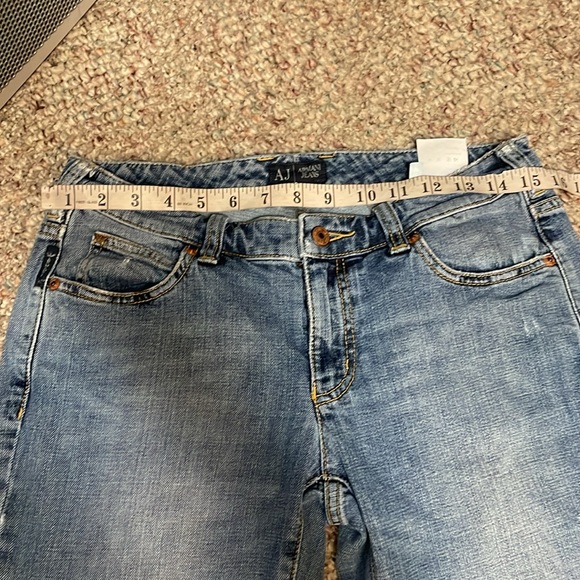 Armani distressed jeans with embellished back pocket size 29 by 34 - Picture 9 of 16